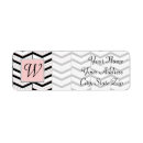 Search for chevrons return address labels Black