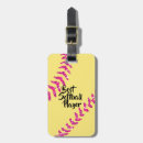 Search for softball luggage tags Pink