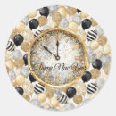 Search for new years clock stickers Midnight