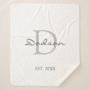 Search for family name blankets Monogrammed