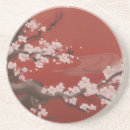 Search for japanese cherry blossom coasters Red