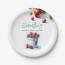 Search for strawberry paper plates Red
