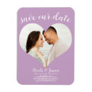 Search for purple save the date magnets Lavender