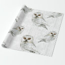 Search for white owl wrapping paper Winter