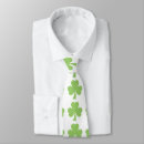 Search for green shamrocks ties St patricks day