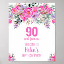 Search for 90th birthday supplies party posters Ninetieth