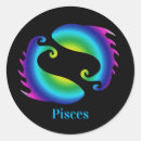 Search for pisces stickers Black