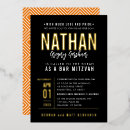 Search for orange bar bat mitzvah invitations Modern