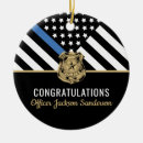 Search for police badge christmas tree decorations Law enforcement