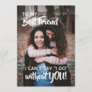 Search for best friend bridesmaid cards Simple
