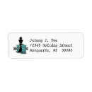 Search for knight return address labels Black