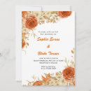 Search for orange and white invitations Elegant