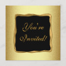 Search for formal event invitations Black and gold