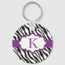 Search for purple zebra key rings Girly