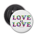 Search for gay pride bottle openers Love is love