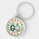 Search for shamrock rounded key rings Happy