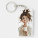 Search for coffee humour key rings Mum
