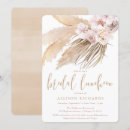 Search for boho bridal luncheon invitations Pampas grass