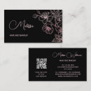 Search for make up artist business cards Floral