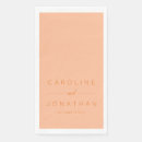 Search for peach wedding napkins Elegant