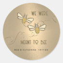 Search for meant to bee stickers Bride and groom