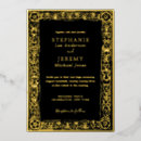 Search for gold foil art deco invitations Botanical