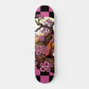 Search for pink and black skateboards Cherry blossom