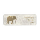 Search for silhouette return address labels Elephant