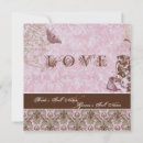 Search for brown damask wedding invitations Swirls