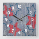 Search for patriotic clocks Rustic