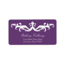 Search for purple damask return address labels Plum
