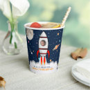 Search for rocket ship paper cups Two the moon