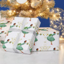 Search for woman wrapping paper Green