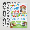 Search for doggy birthday invitations Puppy party