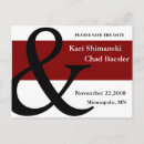 Search for red black save the dates Pretty