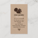 Search for squirrels business cards Animals