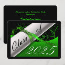 Search for green and black graduation invitations Class of 2025