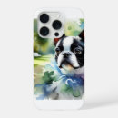 Search for boston terrier phone cases Watercolor