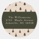 Search for rustic address stickers Forest green
