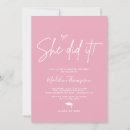 Search for she did it graduation invitations Trendy