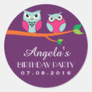 Search for cartoon owl stickers Purple