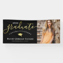 Search for graduation banners Gold foil