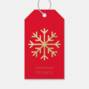 Search for snowflake gift tags Gold