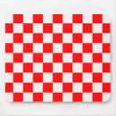 Search for red and white pattern mouse mats Chequered
