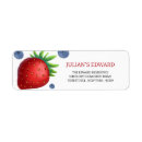 Search for blueberry return address labels Berry first