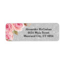 Search for engagement party return address labels Modern elegant