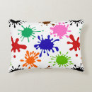 Search for paint splatter cushions Colourful
