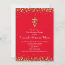 Search for red and gold graduation invitations Elegant