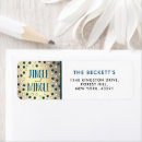 Search for winter party return address labels Blue