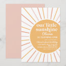 Search for little sunshine birthday invitations Retro